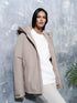 Winter Damen Jacket mit Hohem Kragen und Taschen – Einfarbig Bequeme Outdoorjacke
